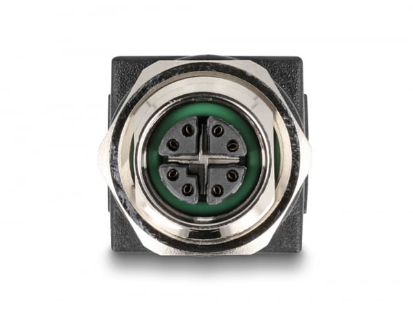 Miniatyrbillede 2 af 2: DeLOCK 60064 kabel kønsskifter M12 RJ-45 Sort