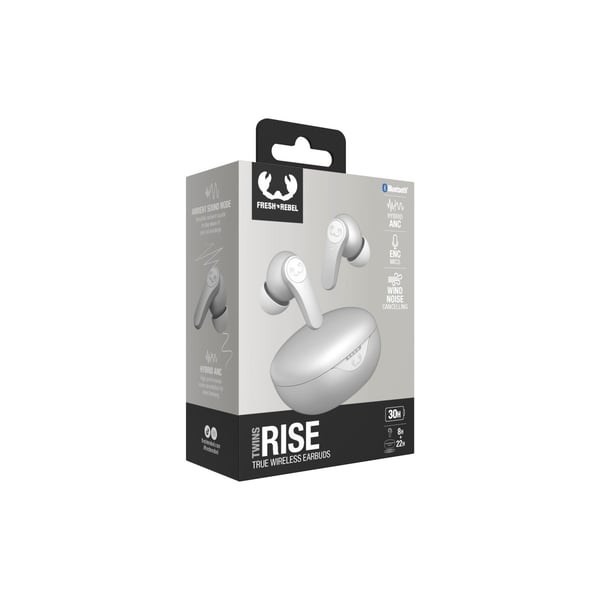 Miniatyrbillede 4 af 8: Fresh 'n Rebel Twins Rise ANC Headset True Wireless Stereo (TWS) I ørerne Opkald/musik Bluetooth Grå