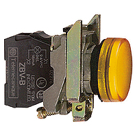 Schneider Electric SIGNALISERINGSLJUS LED GUL KOMPLETT / SCHN.E XB4BVB5