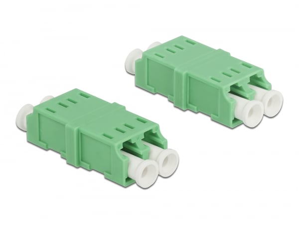 DeLOCK 85924 fiber adapter LC 4 stk Grøn