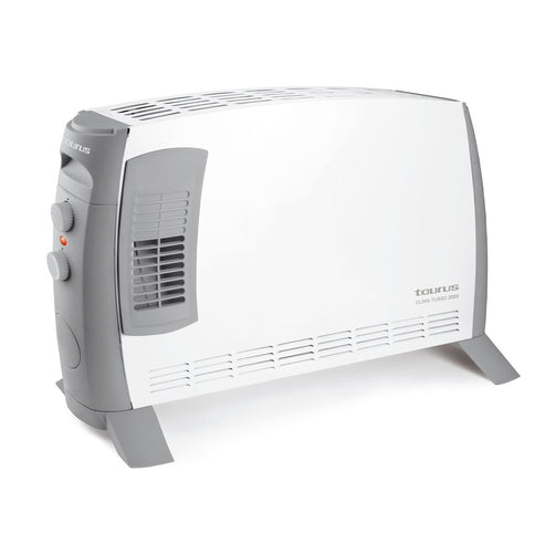 Miniatyrbild 1 av 6: Taurus Clima Turbo 2000 inomhus Vit 2000 W Elektrisk konvektionsvärmare