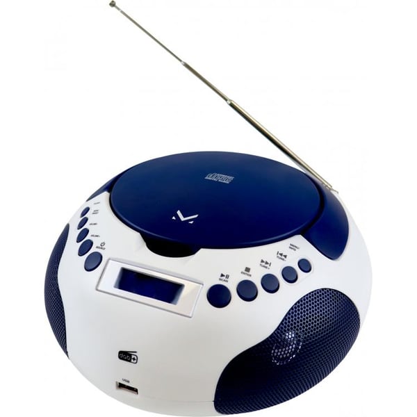 New Majestic AH 265 DAB WB Digital DAB, DAB+, FM, PLL Blå, Hvid MP3-afspilning