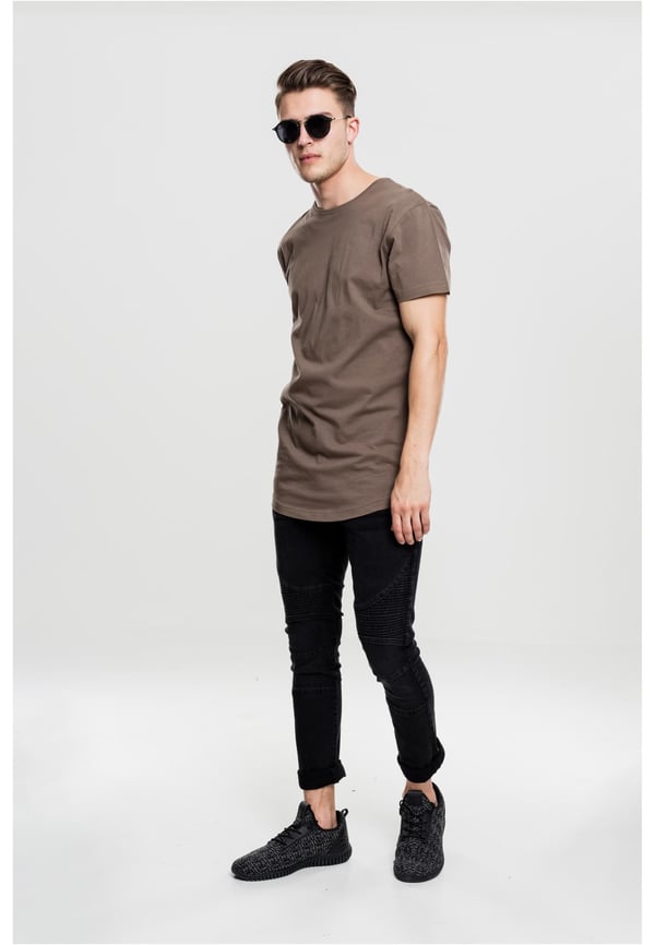 Urban Classics Shaped Long Tee T-shirt Crew neck Kort ærme Bomuld