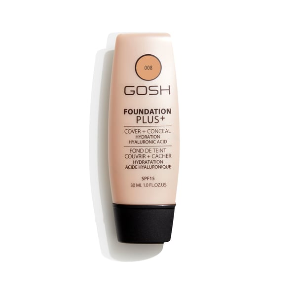 GOSH Foundation Plus+ 30 ml Rör Vätska 008 Golden GOSH Foundation Plus+ 30 ml Rör Vätska 008 Golden