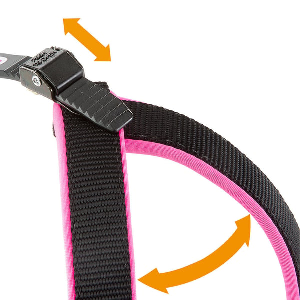 Miniatyrbild 7 av 7: Ferplast Agila Fluo Svart, Fuchsia Nylon Hund Västsele