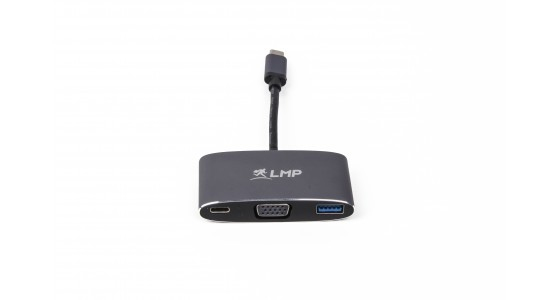 LMP USB-C multiport adapter VGA & USB USB grafiikka-adapteri 1920 x 1200 pikseliä Musta