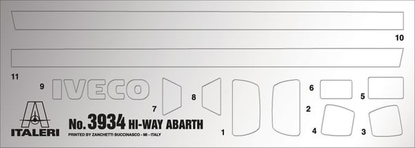 Italeri Iveco Hi-Way E5 Abarth Lastbil/trailer model Monteringssæt 1:24