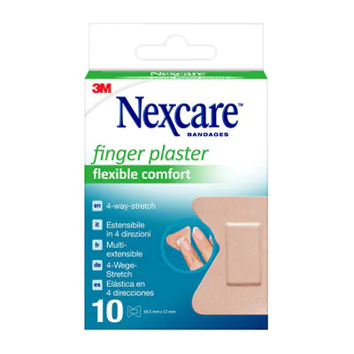 Miniatyrbild 1 av 9: Nexcare 7100227238 självhäftande plåster 4,45 x 5,1 cm 10 styck