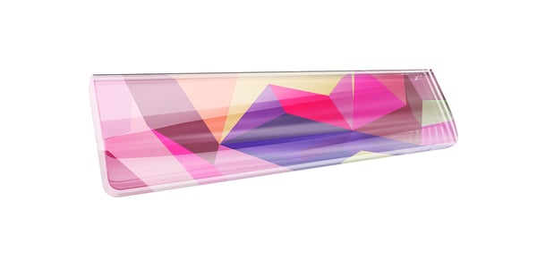 Xtrfy WR5 Kompakt Håndledsstøtte i Resin til Tastatur Litus Pink Designet til 65% Tastaturer