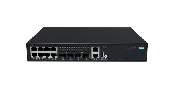 HPE CW 2150 8p 10M/100M/1G PoE+ 2p SFP 1G 2p SFP+ 1G/10G 125W Strøm over Ethernet (PoE)