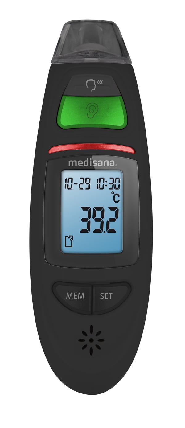 Medisana TM 750 Beröringsfri termometer Svart Öra, Panna Knappar