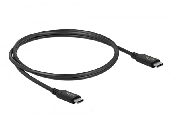 DeLOCK 86979 USB-kaapeli USB4 Gen 3x2 0,8 m USB C 40 Gbit/s 100 W Musta DeLOCK 86979 USB-kaapeli USB4 Gen 3x2 0,8 m USB C 40 Gbit/s 100 W Musta