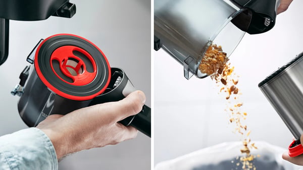 Miniatyrbillede 21 af 26: Bosch BCS711PET stav støvsuger & elektrisk kost Stick vakuum Batteri Dry Poseløs 0,3 L Sort, Rød 3 At