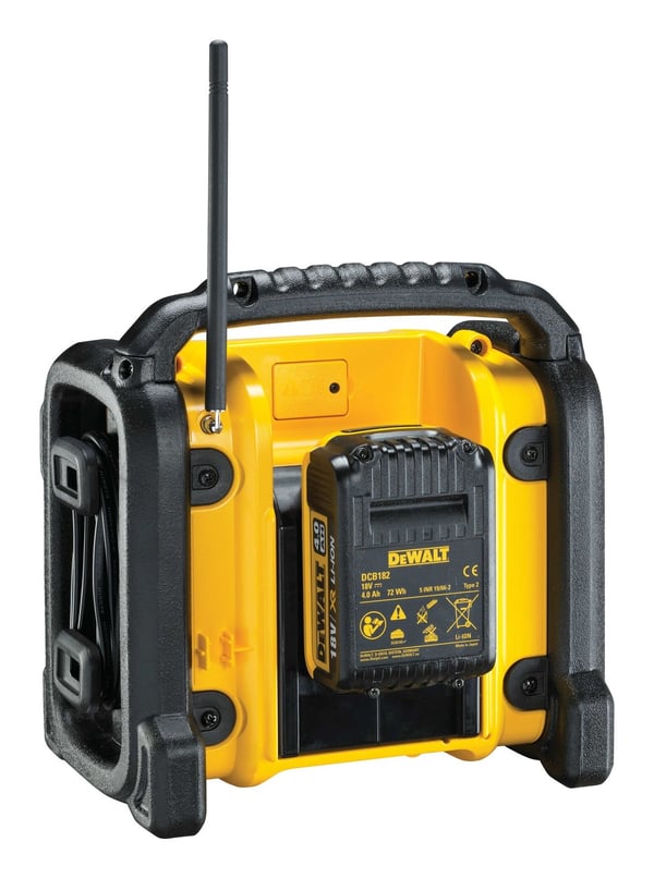 Miniatyrbild 8 av 9: DeWALT DCR020-QW radioapparater Bärbar Digital Svart, Gul