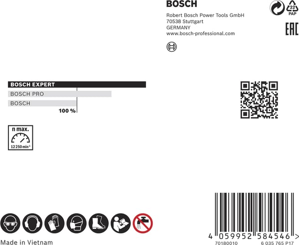 Pikkukuva 6 / 7: Bosch 2 608 901 391 pyörivä monitoimityökalu hiontaan & hiontatarvike Katkaisulaikka