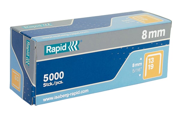 Häftklamrar Rapid 5000 stycken 13/8 8 mm Häftklamrar Rapid 5000 stycken 13/8 8 mm