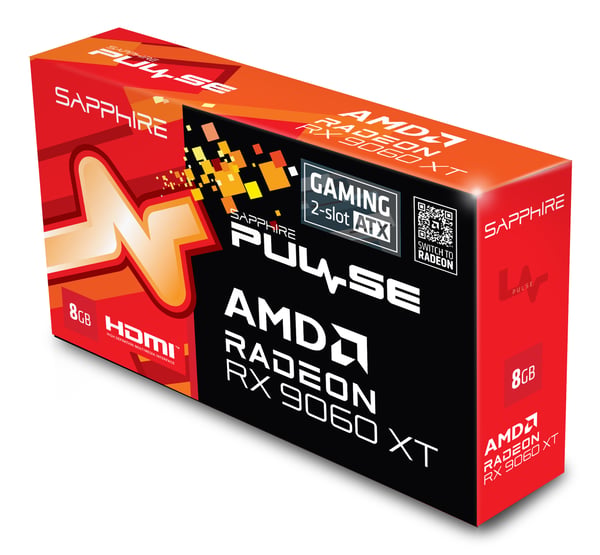Pikkukuva 5 / 8: Sapphire PULSE Radeon RX 9060 XT AMD 8 GB GDDR6