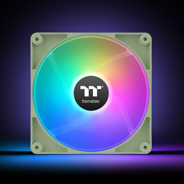Thermaltake Matcha Green CT120 Computerkabinet Ventilator 12 cm Grøn, Hvid 2 stk