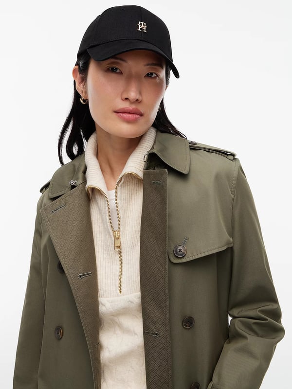 Tommy Hilfiger Chic TH Monogram Baseball Cap Bomull