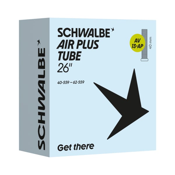 Pikkukuva 2 / 2: Schwalbe 10462190 polkupyörän sisäkumi Schrader-venttiili 26" 40 - 62 mm
