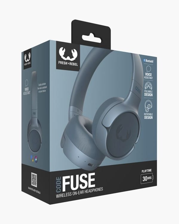 Miniatyrbild 2 av 6: Fresh 'n Rebel Code Fuse Headset Trådlös Huvudband Samtal/musik USB Type-C Bluetooth Blå
