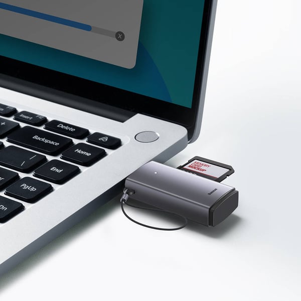 Pikkukuva 9 / 11: Baseus BS-OH069 kortinlukija USB 3.0 Type-A/Type-C Harmaa