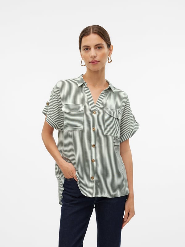 Vero Moda VMBUMPY Shirt,10310139,XL Skjorta Kortärmad Viskos