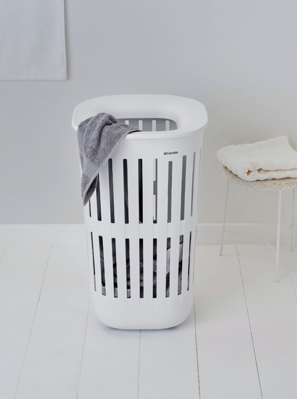 Brabantia Collect-It pyykkikori 55 L Ovaali Kierrätetty muovi Valkoinen