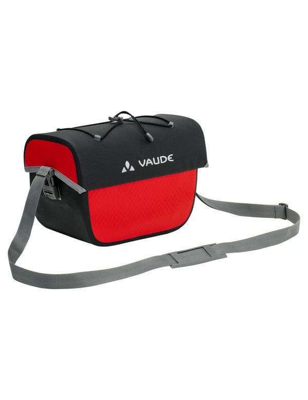 VAUDE Aqua Box Framsida Cykelväska 6 l Polyester Svart, Röd