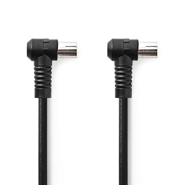 Miniatyrbillede 1 af 3: Nedis CSGL40120WT15 koaxial kabel 1,5 m IEC Sort