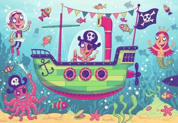 Miniatyrbild 2 av 2: Ravensburger Piraten 2 Pussel Tecknade serier