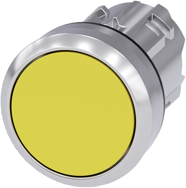 Siemens 3SU10500AB300AA0 3SU1050-0AB30-0AA0 Drucktaster Frontring Metall, Hochglanz, rund Knopf Silber, Gelb 1 St. näppäinpaneeli Siemens 3SU10500AB300AA0 3SU1050-0AB30-0AA0 Drucktaster Frontring Metall, Hochglanz, rund Knopf Silber, Gelb 1 St. näppäinpaneeli