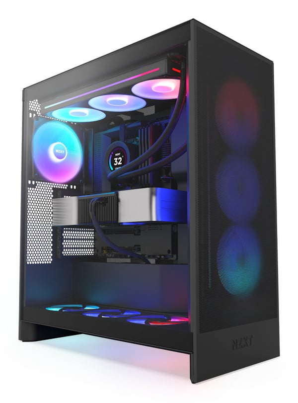 NZXT H7 Flow RGB Midi Tower Musta