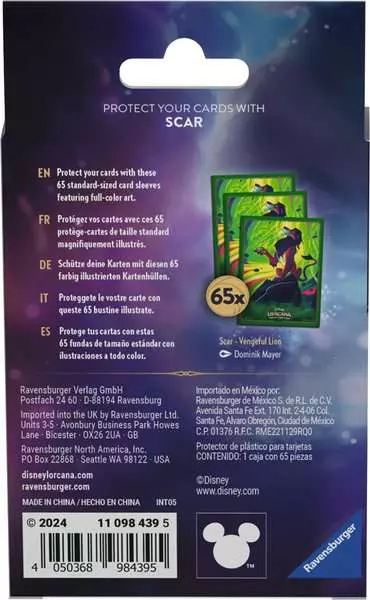 Miniatyrbillede 2 af 2: Ravensburger Disney Lorcana TCG Azurite Sea - Scar Kort ærme