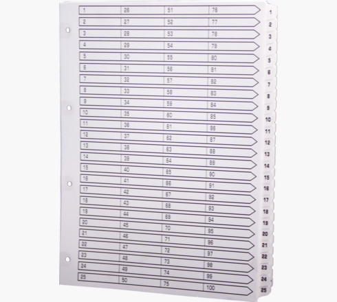 Miniatyrbillede 1 af 2: Exacompta MWD1-100Z opdeler Karton Hvid