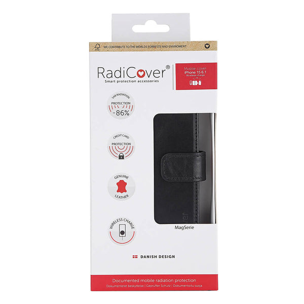 Radicover 587102 mobiltelefon etui 15,5 cm (6.1") Folie Sort