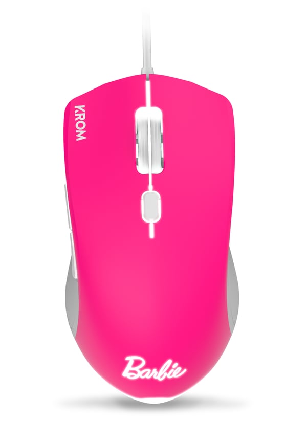 Miniatyrbillede 11 af 24: Krom 3 IN 1 GAMING COMBO tastatur Mus inkluderet Spil USB QWERTY Lyserød, Hvid
