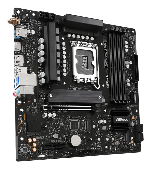 Asrock B860M Pro-A WiFi Intel B860 LGA 1851 (Socket V1) micro ATX
