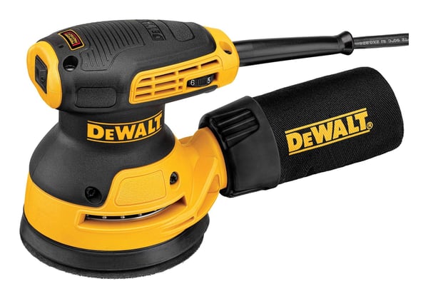 Miniatyrbillede 20 af 26: DeWALT DWE6423-QS transportabel slibemaskine Rystepudser 12000 OPM Sort, Gul 280 W