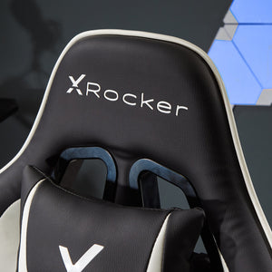 Miniatyrbild 8 av 11: X Rocker 5124601 datorspelsstol Spelfåtölj Stoppad och vadderad sits sits Svart, Blå