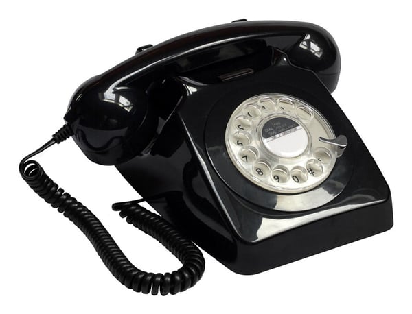Miniatyrbillede 1 af 4: GPO Retro 746 Analog telefon Sort