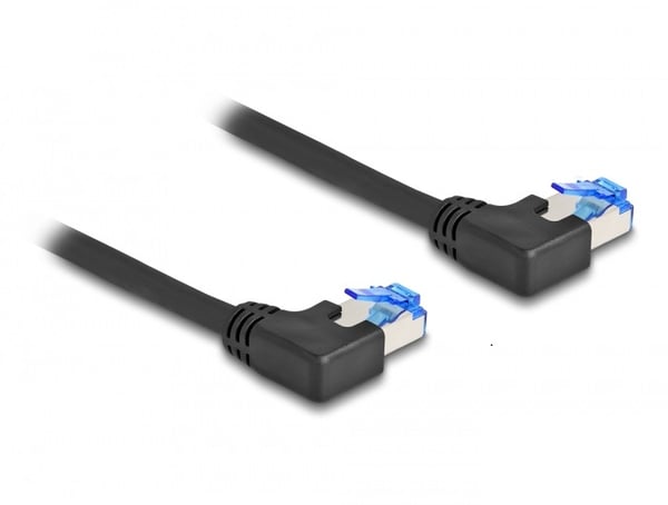 Miniatyrbillede 1 af 2: DeLOCK 80209 netværkskabel Sort 0,5 m Cat6a S/FTP (S-STP)