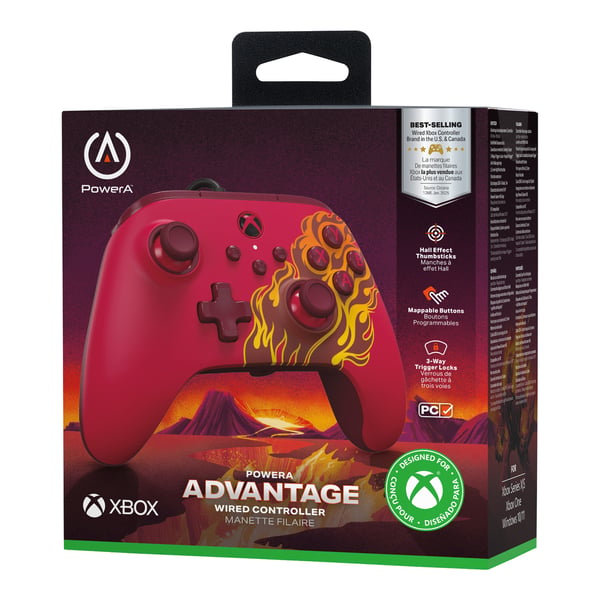 PowerA XBGP0543-01 spil-controller Rød USB Gamepad Analog PC, Xbox One, Xbox Series S, Xbox Series X