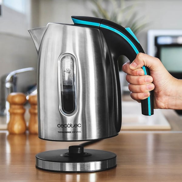 Miniatyrbild 11 av 12: Cecotec ThermoSense 220 Steel vattenkokare 1,2 l 1630 W Rostfritt stål