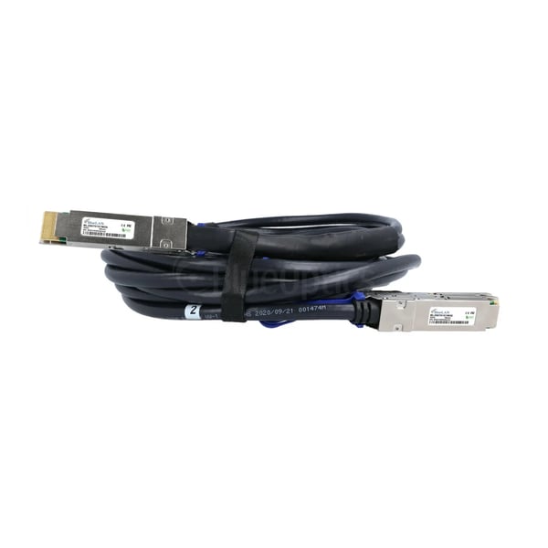Miniatyrbillede 3 af 6: BlueOptics FN-CABLE-QSFPDD-2QSFP56-L1-BL InfiniBand og fiberoptisk kabel 1 m QSFP-DD 2x QSFP56 DAC Sort