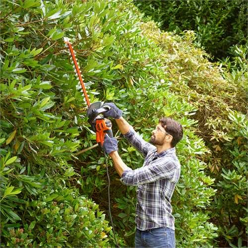 Pikkukuva 3 / 5: Black & Decker BEHTS451 sähkökäyttöinen pensasleikkuri Kaksoisterä 550 W 2,65 kg
