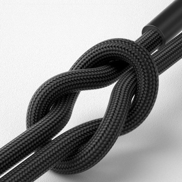 Kaapeli 3MK Hyper Cable N-SARJA USB-C–USB-C 2m 20V/3A 60W pyörivä musta