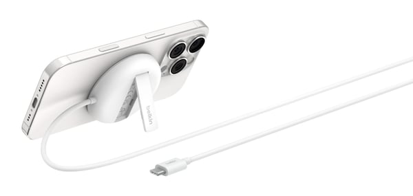 Belkin WIA011HQWH oplader til mobil enhed Headset, Smartphone Hvid USB Trådløs opladning Hurtig opladning Indendørs