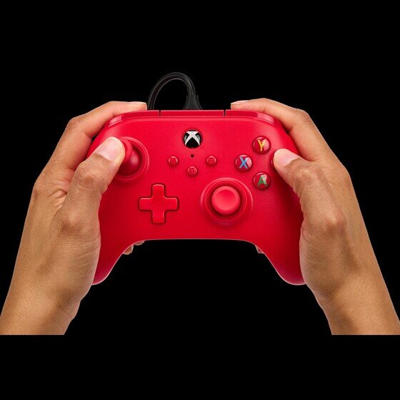 PowerA 1519366-01 spelkonsoler Röd USB Spelplatta Analog PC, Xbox One, Xbox Series S, Xbox Series X