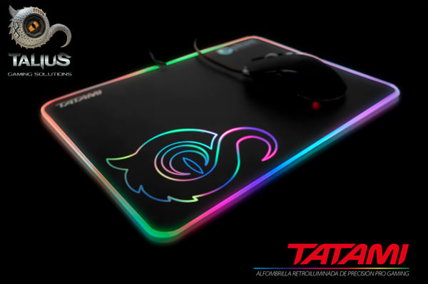 TALIUS Tatami Gaming musemåtte Sort